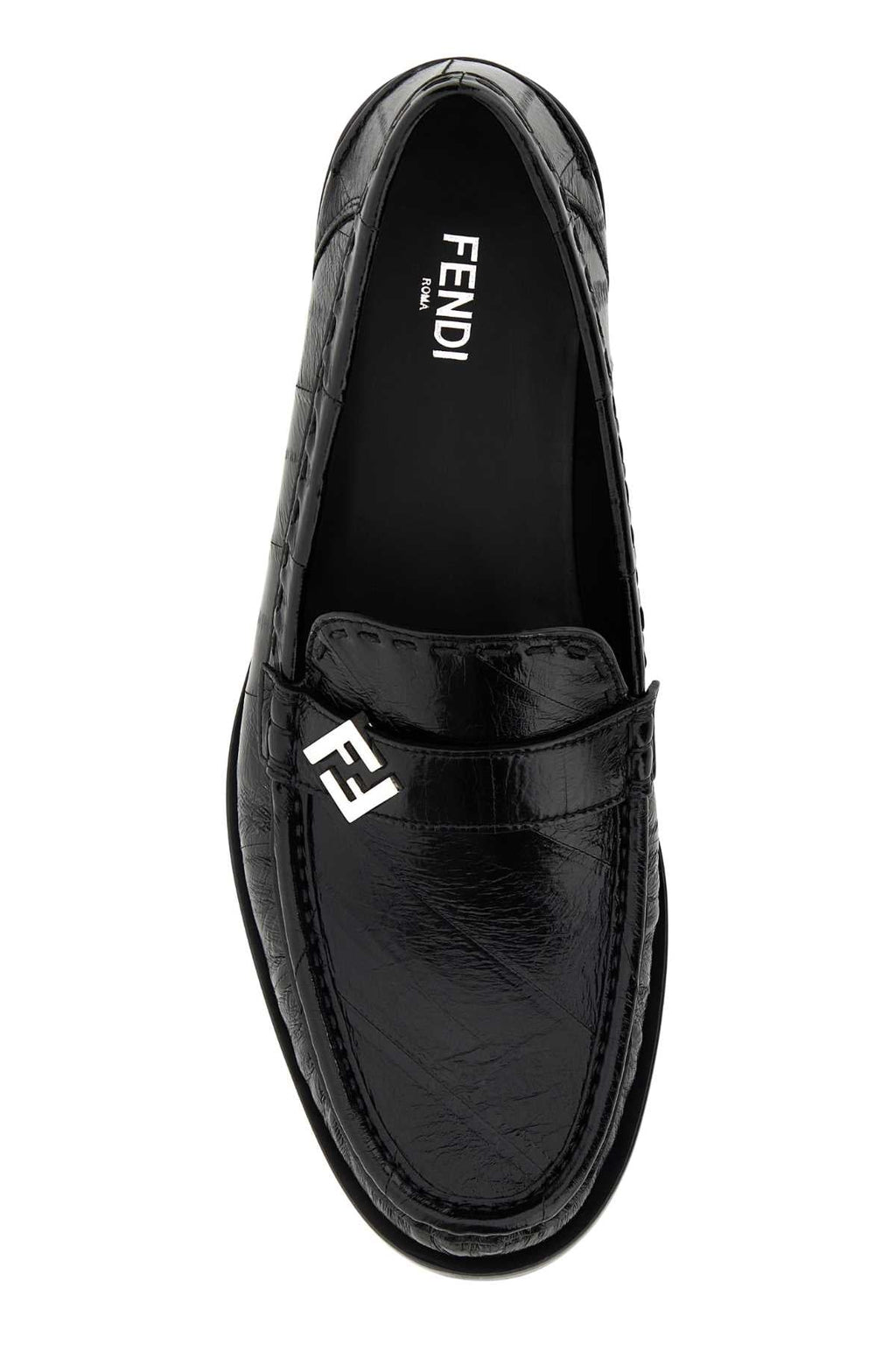 Fendi Haircalf Leather Loafer