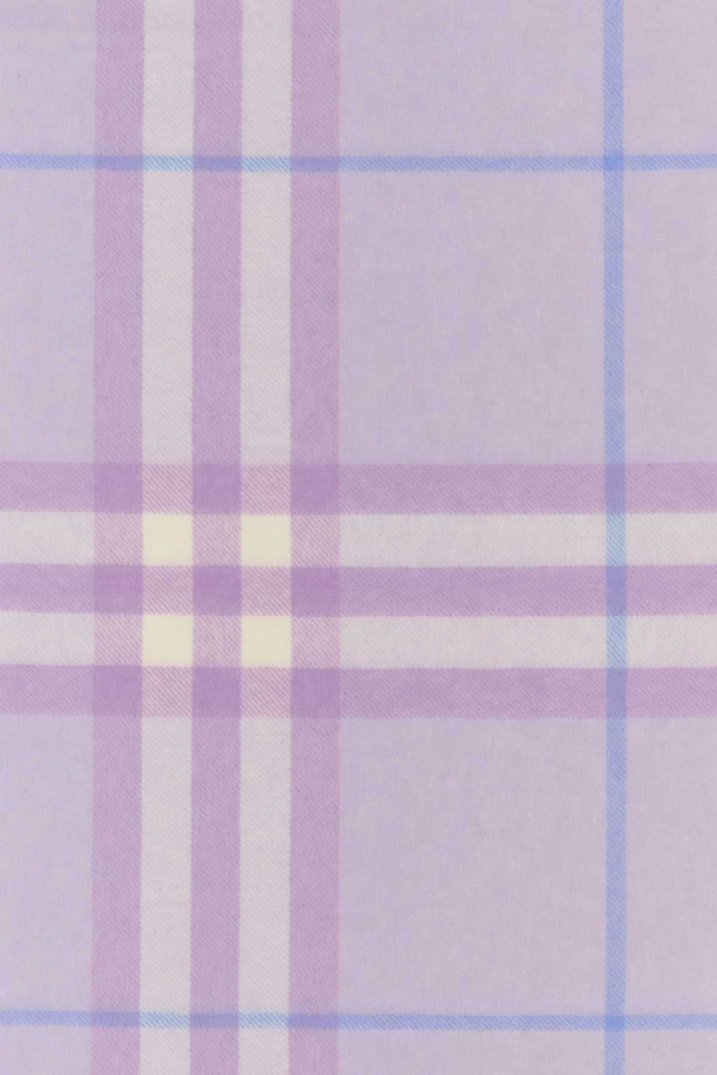 Burberry Checked Wool Scarf — Purple