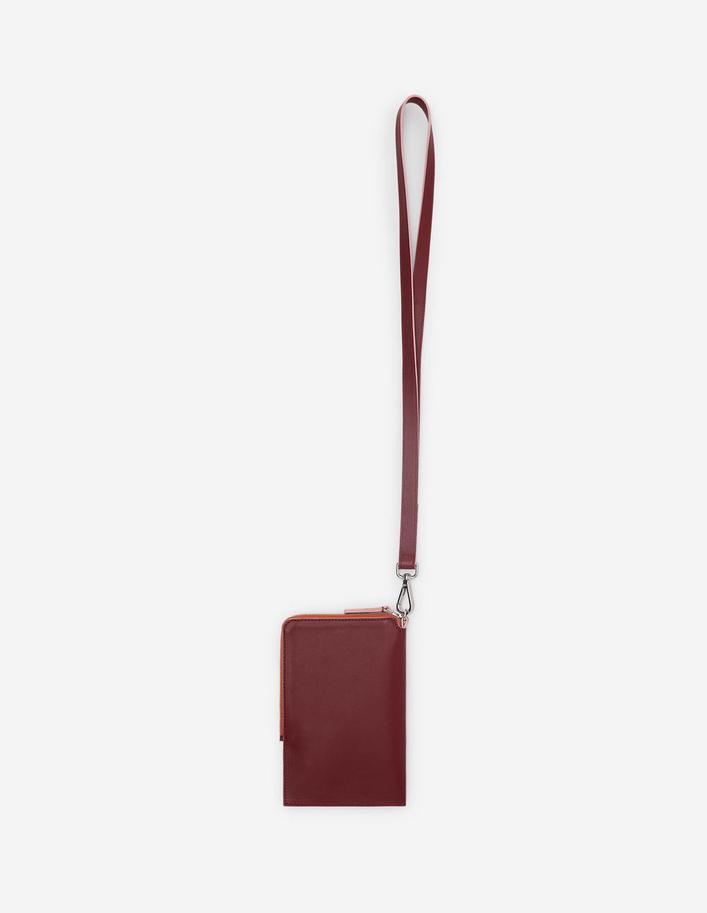 MAISON KITSUNÉ <br>MULTI-POUCHES WITH STRAP WINE LEES