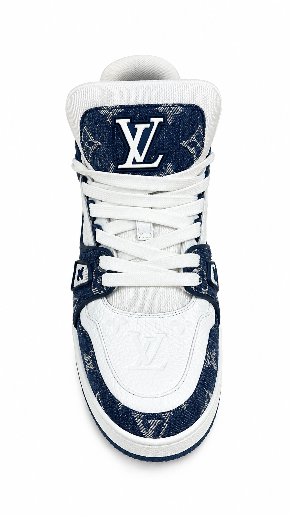 Sneakers Louis Vuitton LV Trainer Monogram Denim - Bleu - Pointure 41