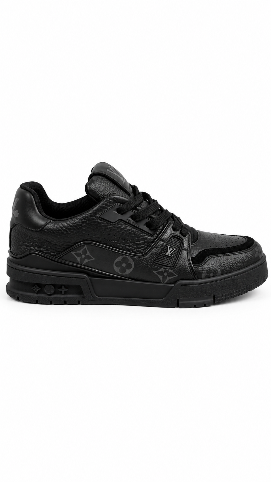 Sneakers Louis Vuitton LV Trainer Triple Black Monogram - Noir - Pointure 40
