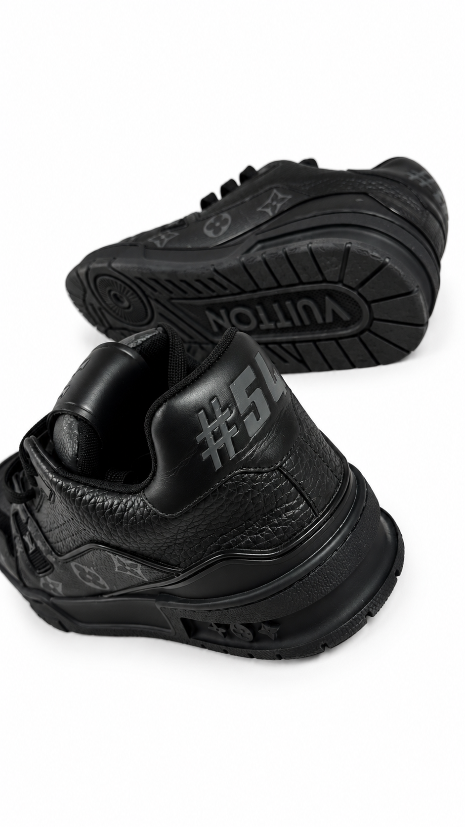 Sneakers Louis Vuitton LV Trainer Triple Black Monogram - Noir - Pointure 40