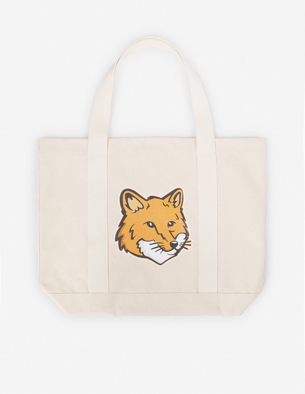 Fox Head Tote Bag Ecru