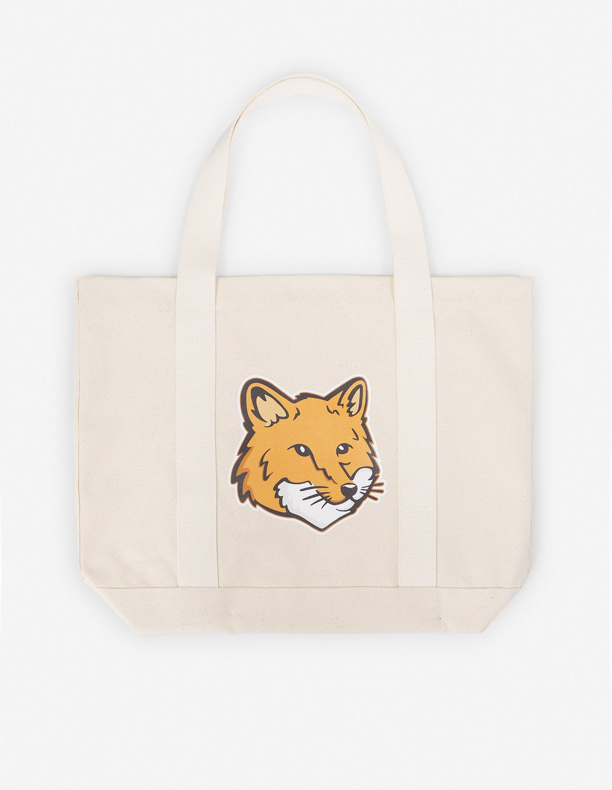 Fox Head Tote Bag Ecru