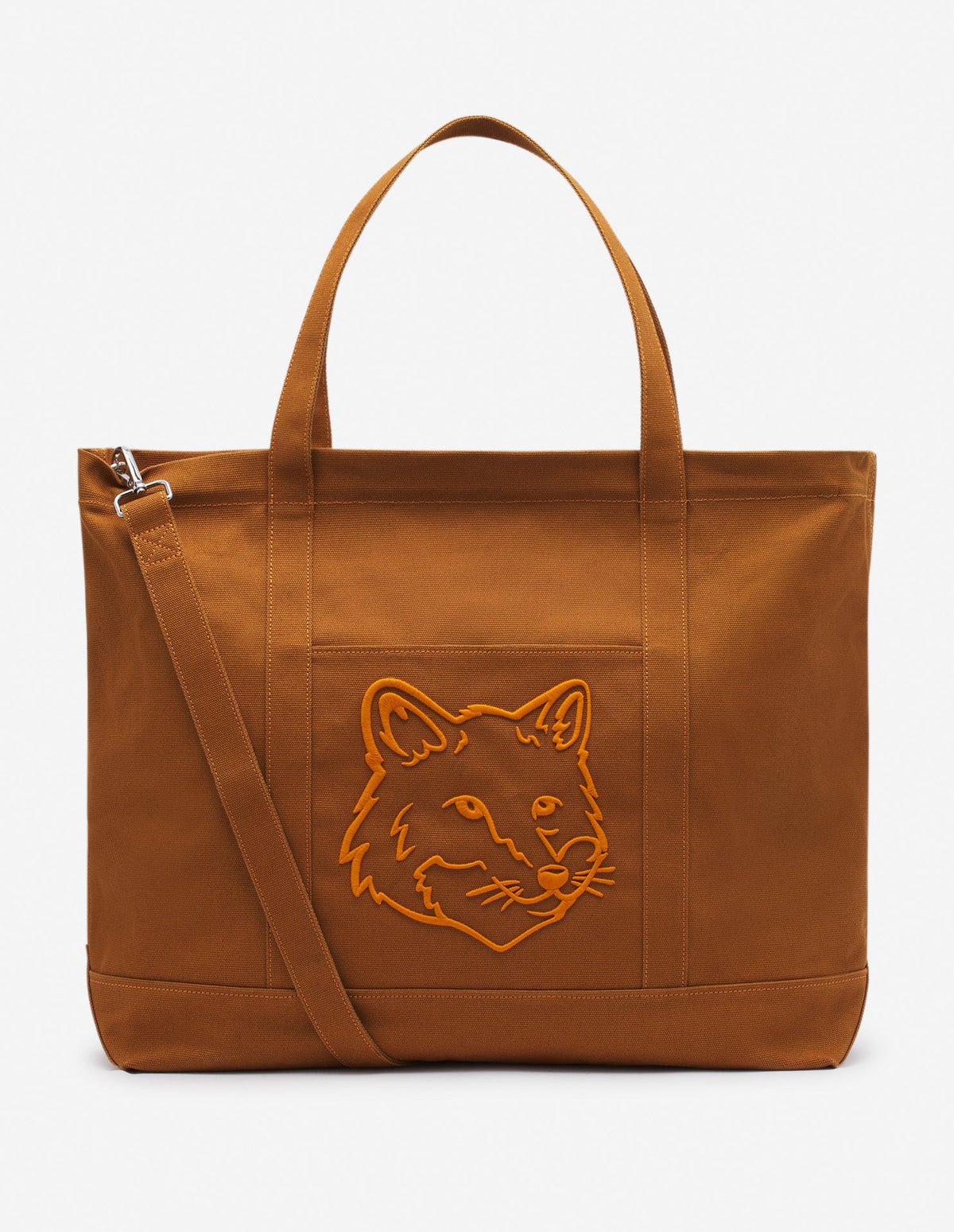 Bold Fox Head Xl Tote Bag Golden Brown