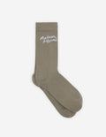 Maison Kitsune Handwritting Socks Canvas