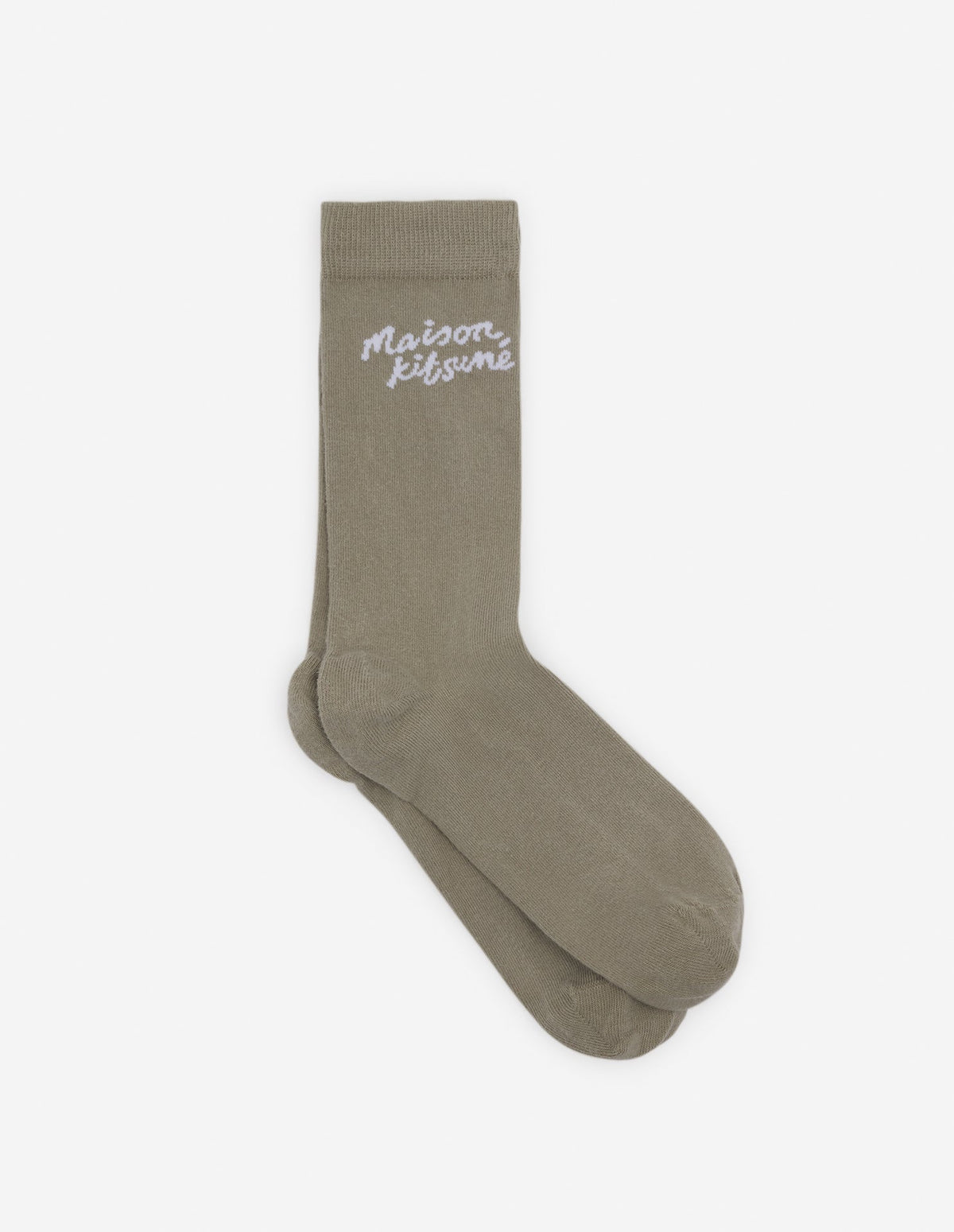 Maison Kitsune Handwritting Socks Canvas
