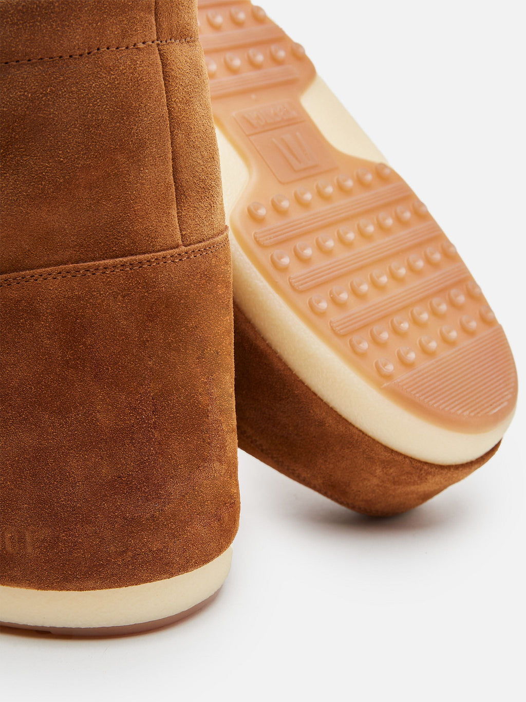 No Lace Tan Suede Boots Cognac
