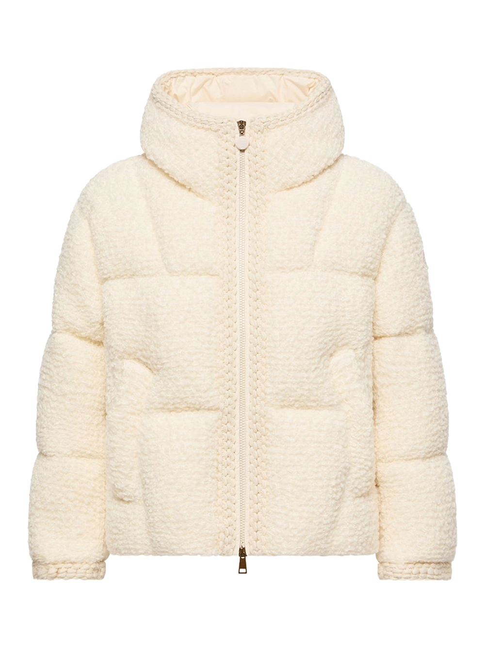 Moncler Cristallin Down Jacket — Beige