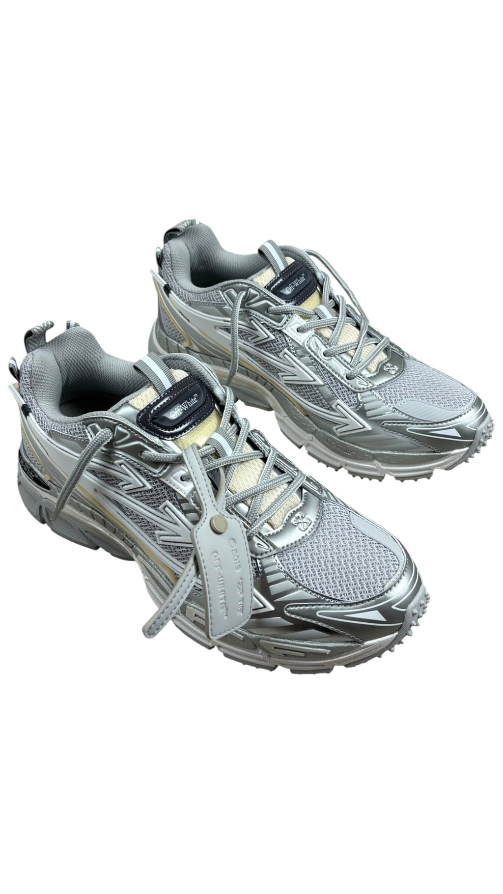Sneakers Off-White Be Right Back Grey - Silver - Neuf