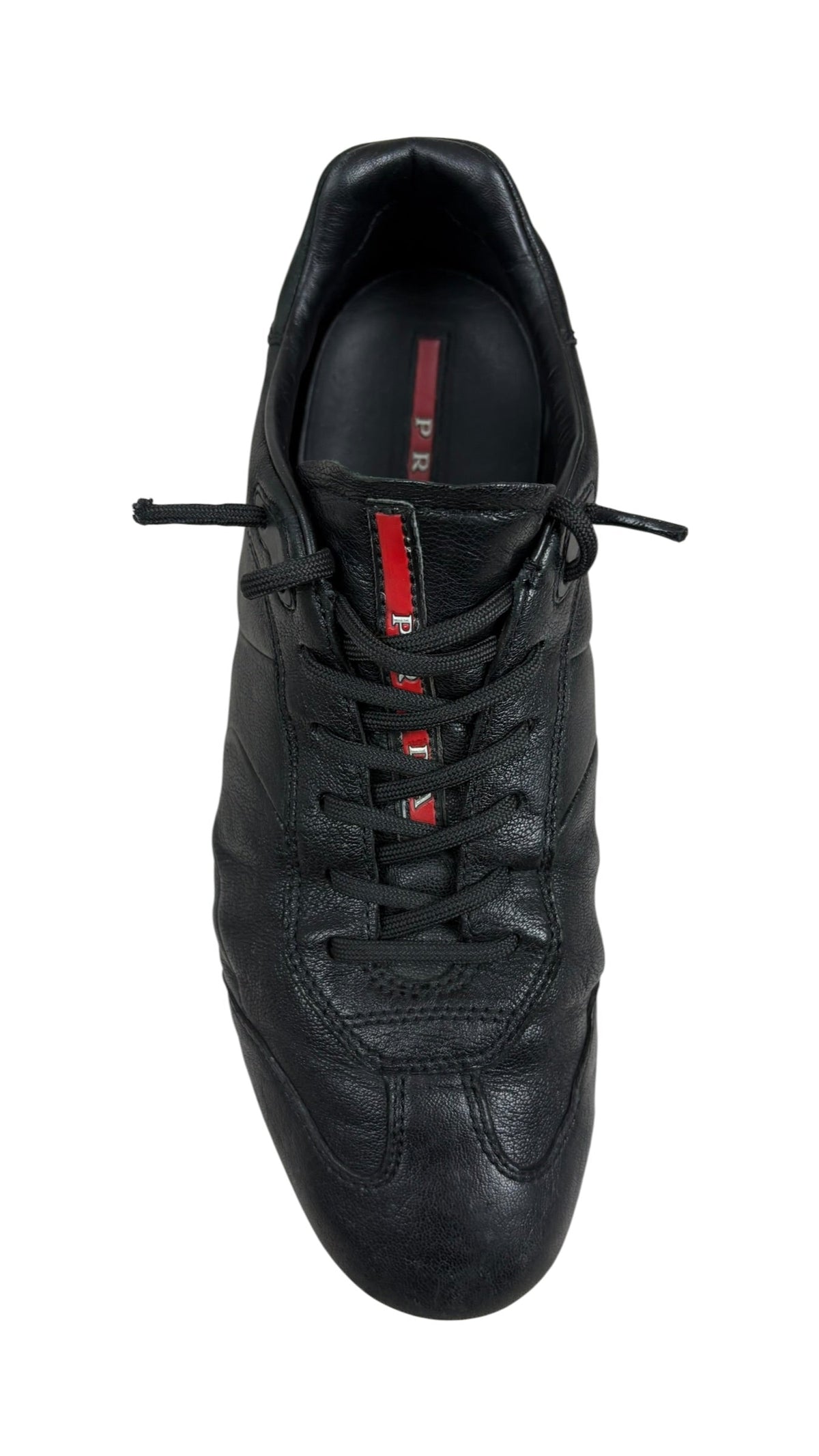 Sneakers Prada Aviator Sport En Cuir - Noir - Taille 40.5