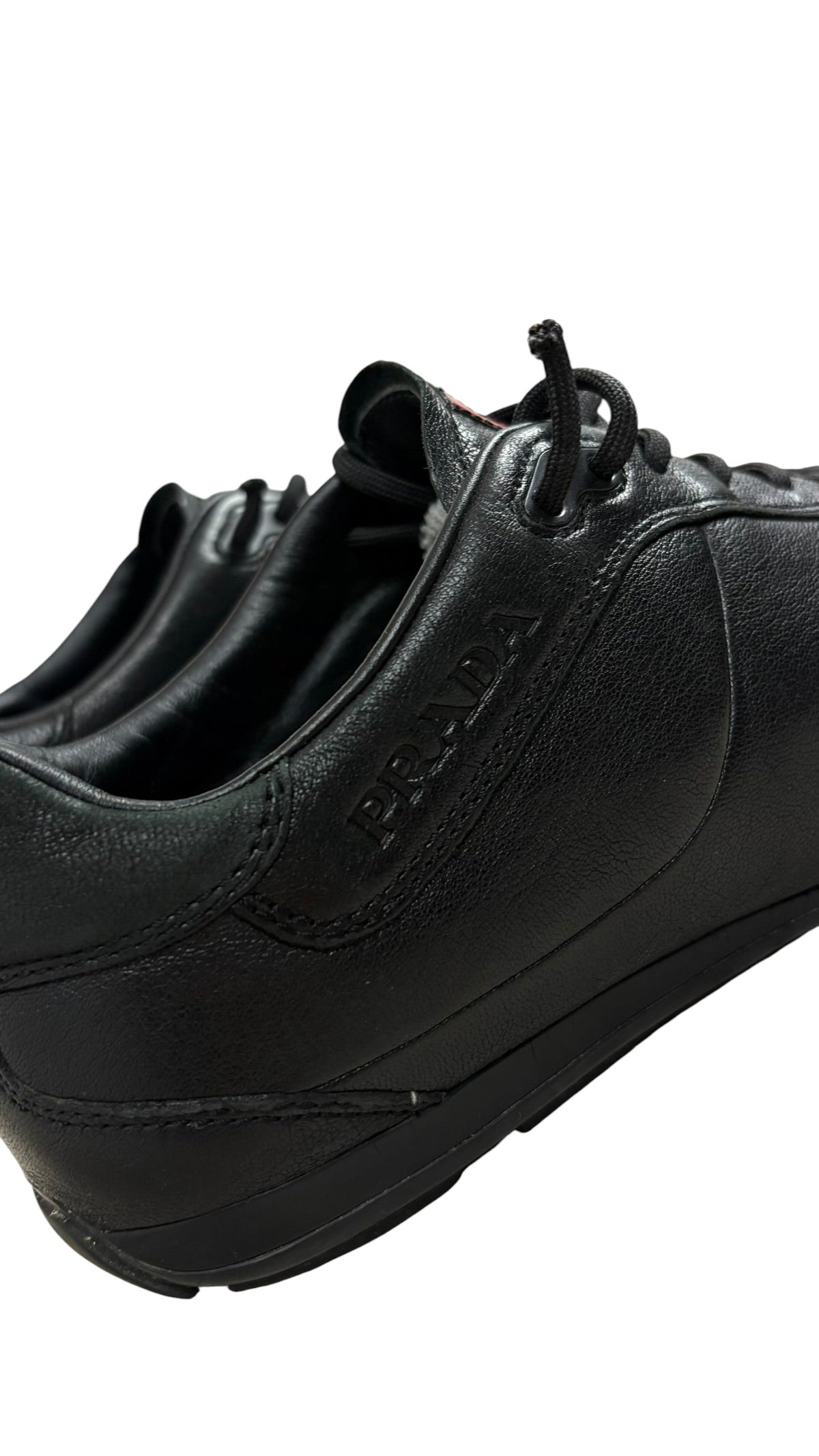 Sneakers Prada Aviator Sport En Cuir - Noir - Taille 40.5