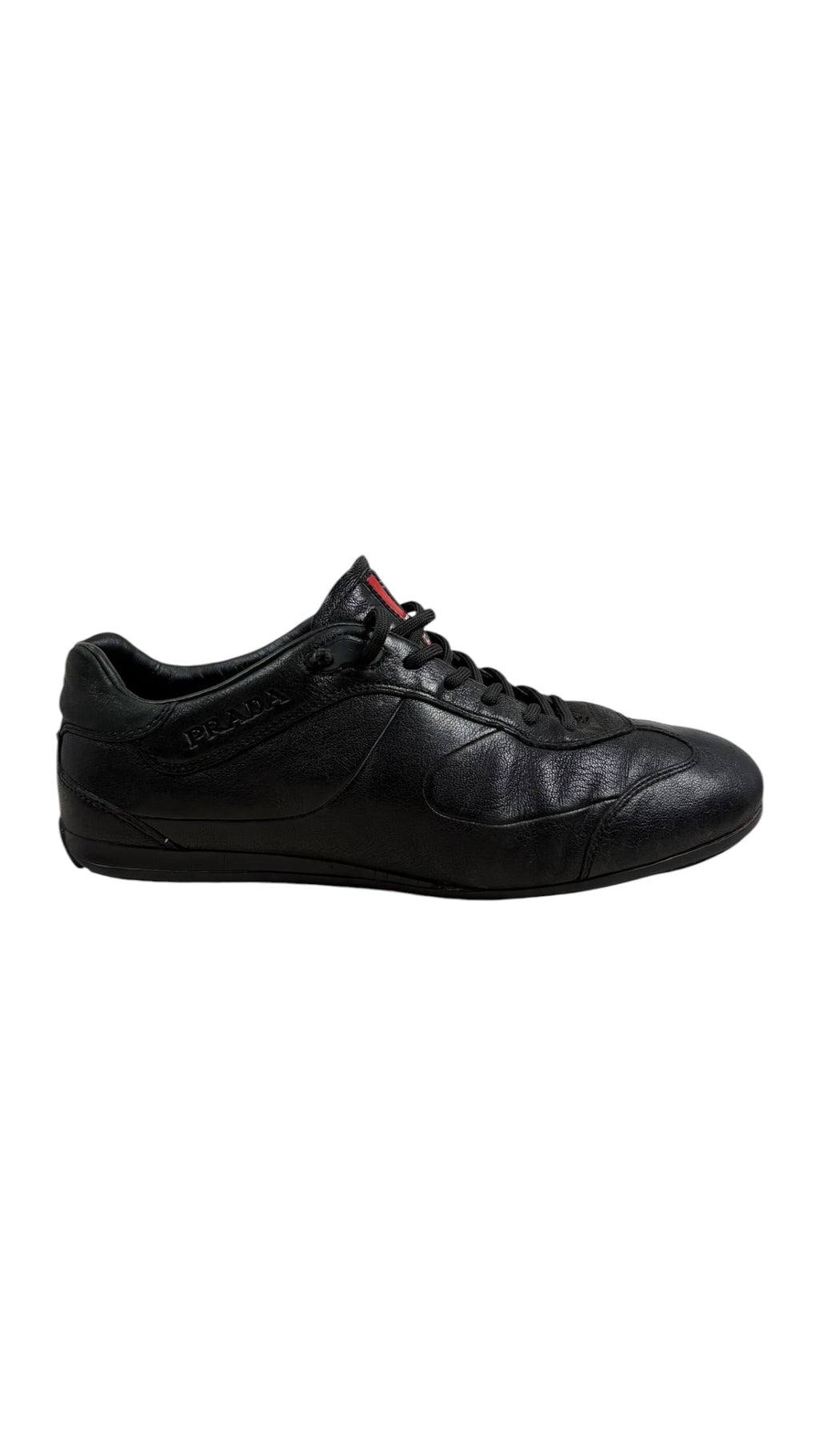Sneakers Prada Aviator Sport En Cuir - Noir - Taille 40.5