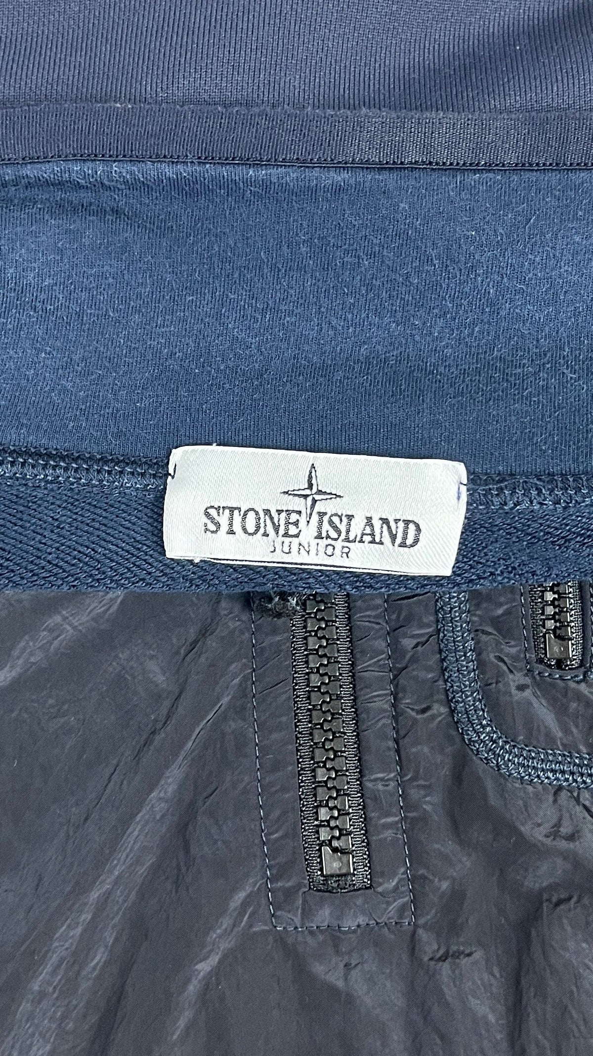 Sweat Demi-Zip Stone Island Junior Nylon Metal - Marine - Taille 14 ans