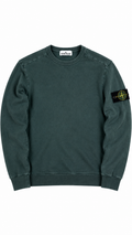 Sweat-shirt Stone Island Teinture Délavée - Vert - Taille M