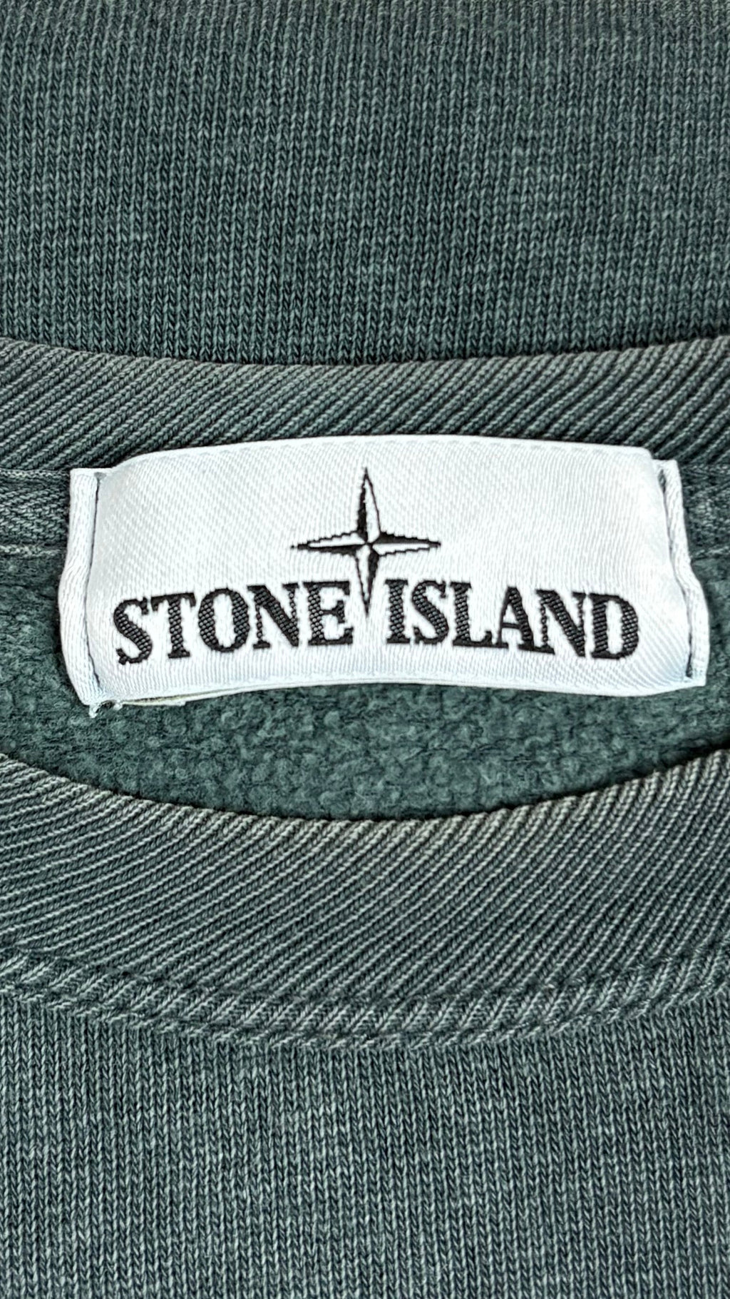 Sweat-shirt Stone Island Teinture Délavée - Vert - Taille M