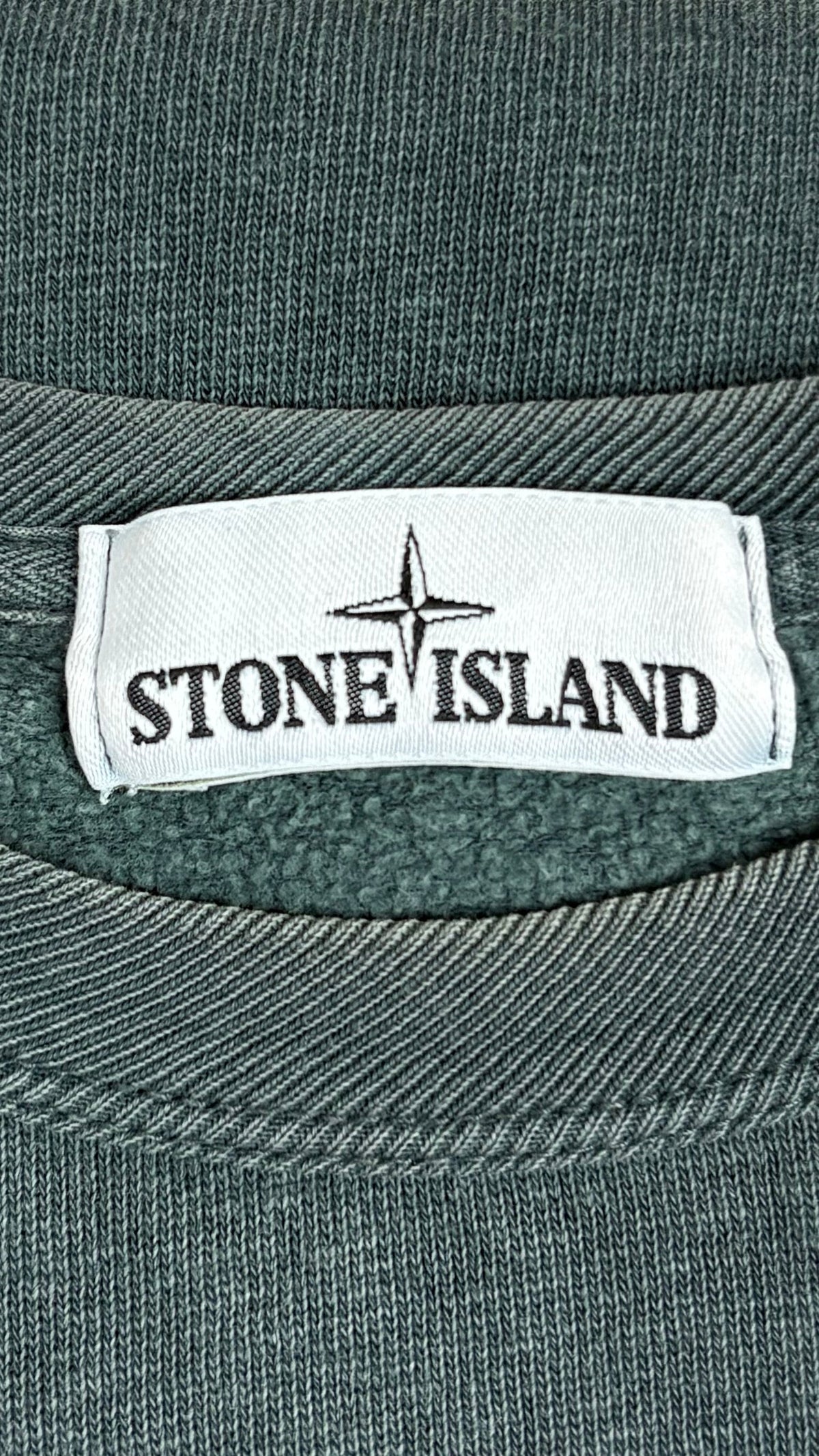 Sweat-shirt Stone Island Teinture Délavée - Vert - Taille M