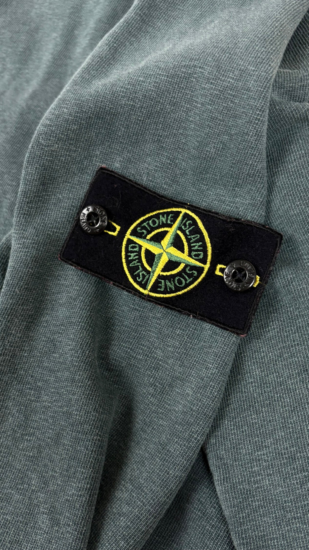 Sweat-shirt Stone Island Teinture Délavée - Vert - Taille M