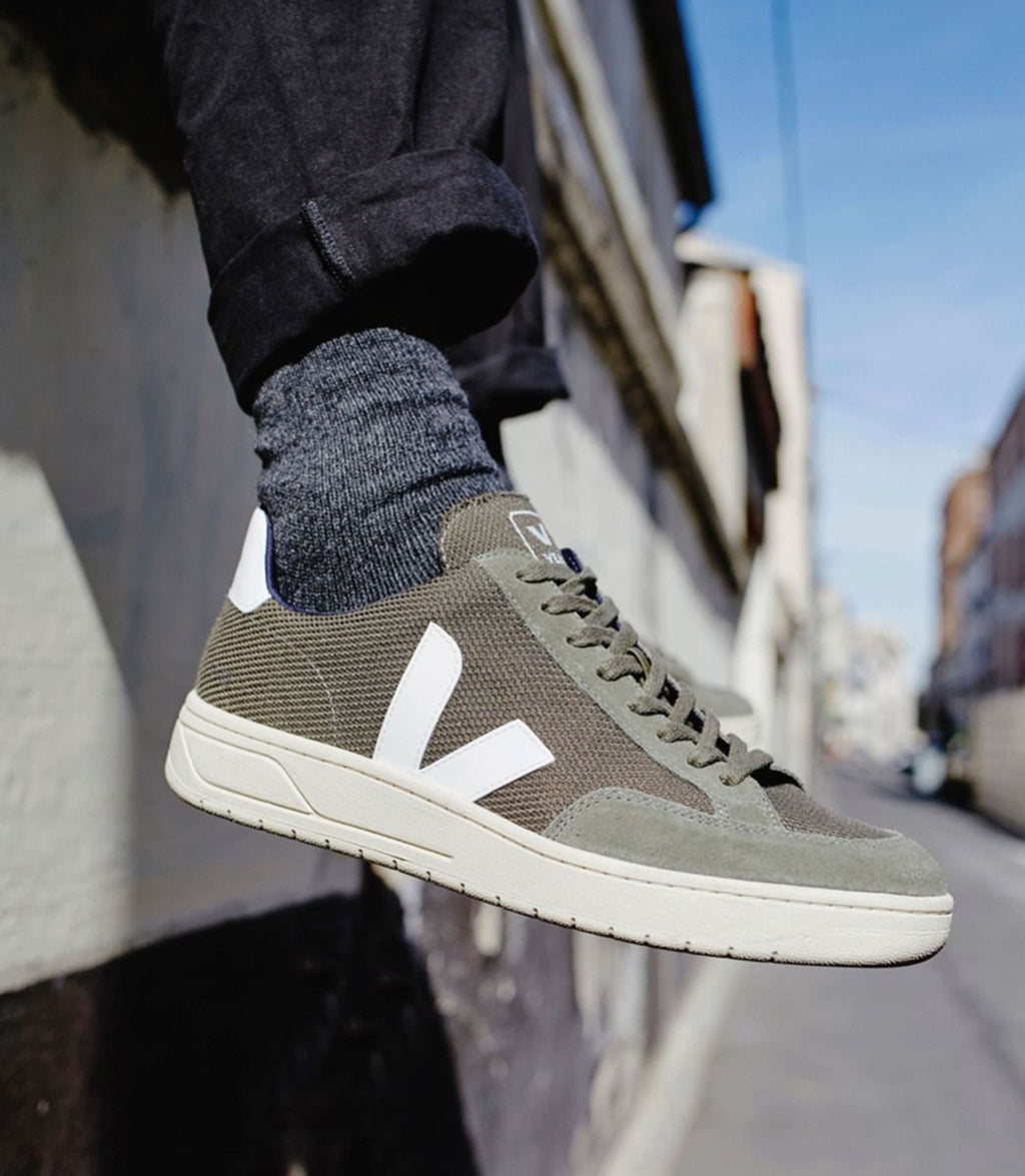 Women's V-12 VEGAN B-MESH OLIVE WHITE