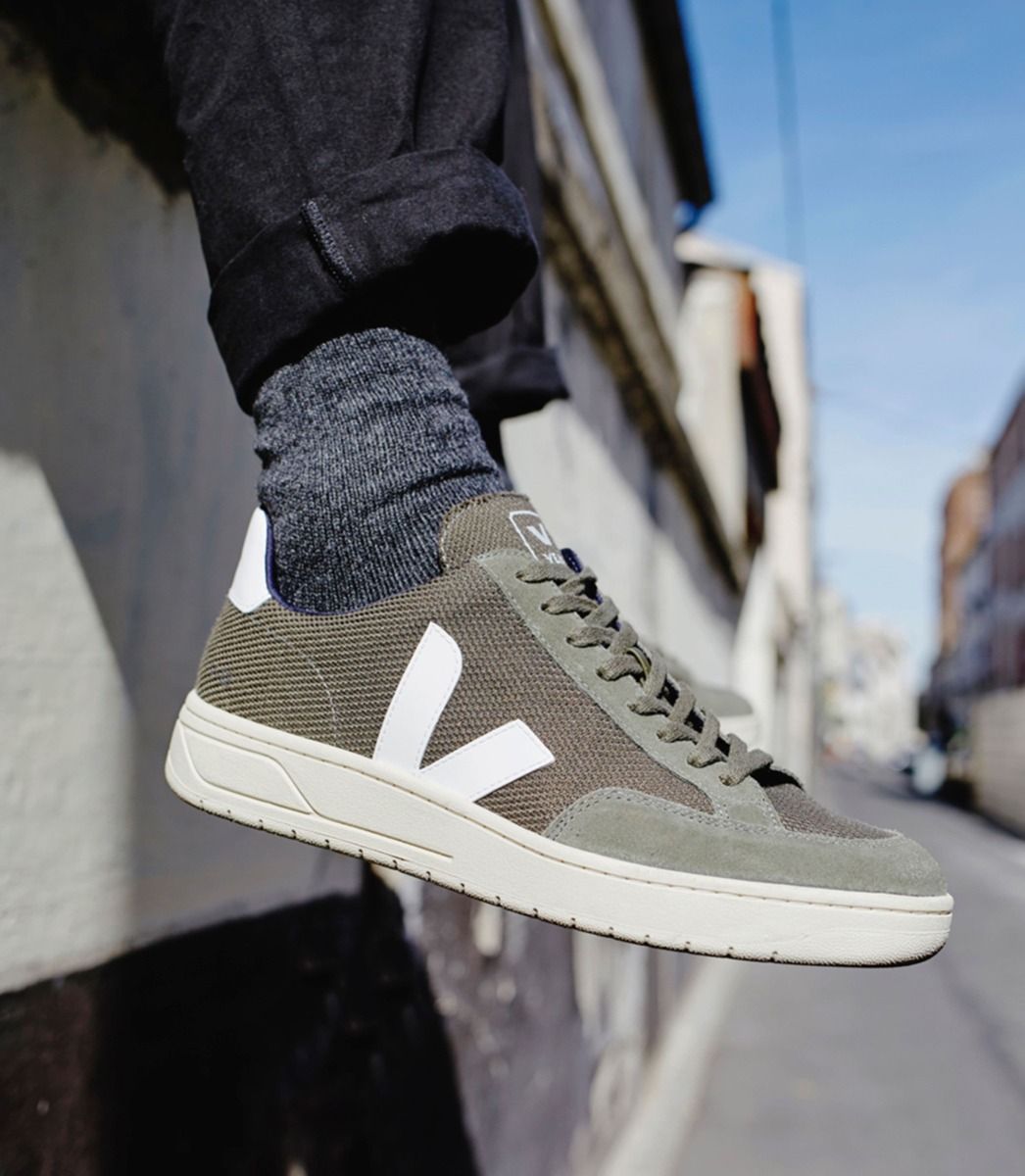 Women's V-12 VEGAN B-MESH OLIVE WHITE