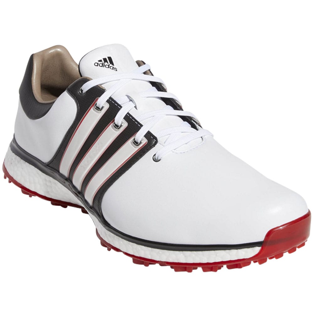adidas Tour 360 XT SL Spikeless Shoes - White/Black/Red