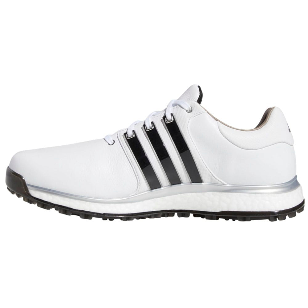 adidas Tour 360 XT-SL Spikeless Waterproof Shoes - White/Black/Silver